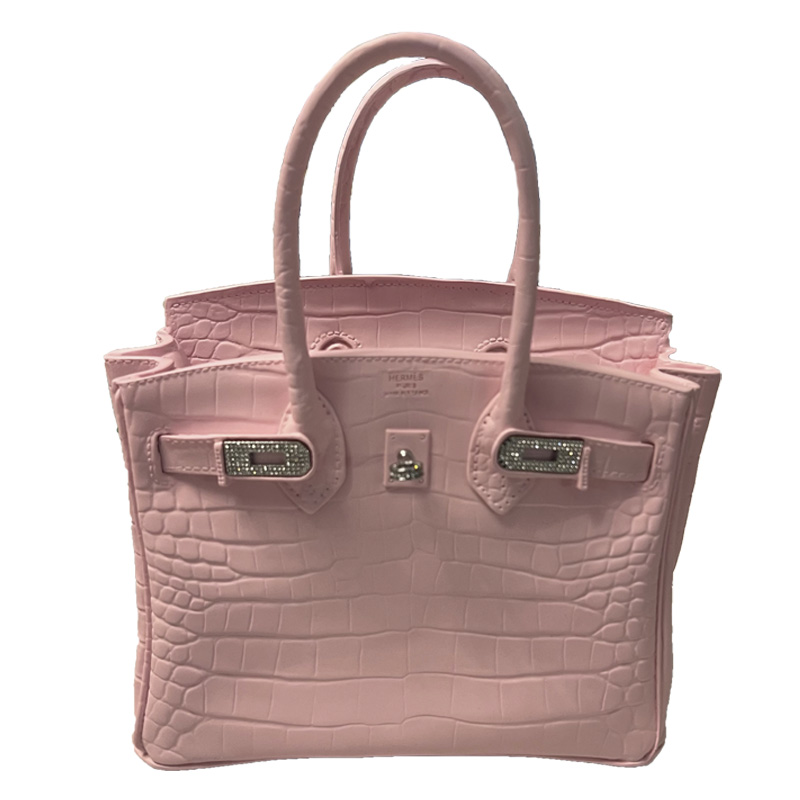 Декоративная ваза в виде сумки Birkin Bag Vase Pink Розовый в Омске | Loft Concept 