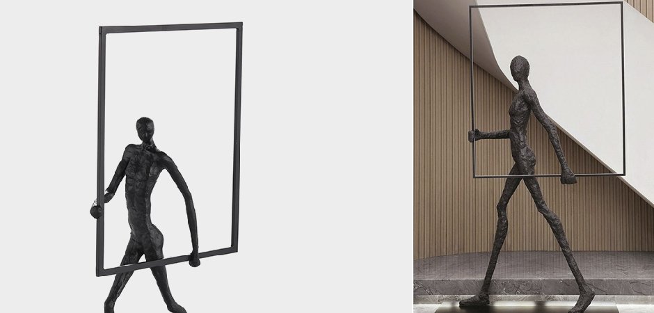 Торшер Man carries light square - Loft-Concept в Омске