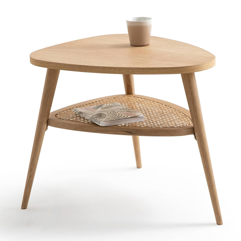 Приставной стол Morten Wicker Side Table 3 legs Светлый дуб в Омске | Loft Concept 