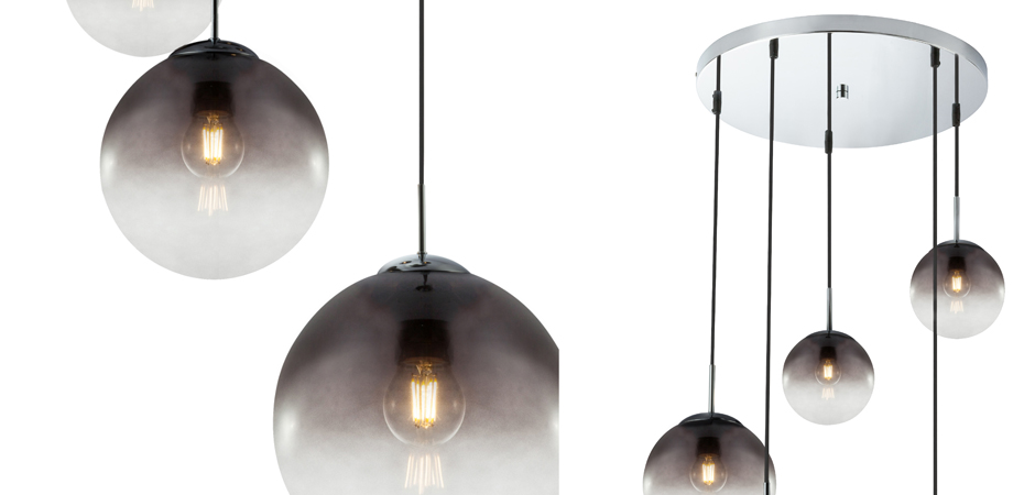 Люстра Ball Sunrise Pendant lamp smok 5 плафона Люстра Ball Sunrise Pendant lamp smok 5 плафона - Loft-Concept в Омске