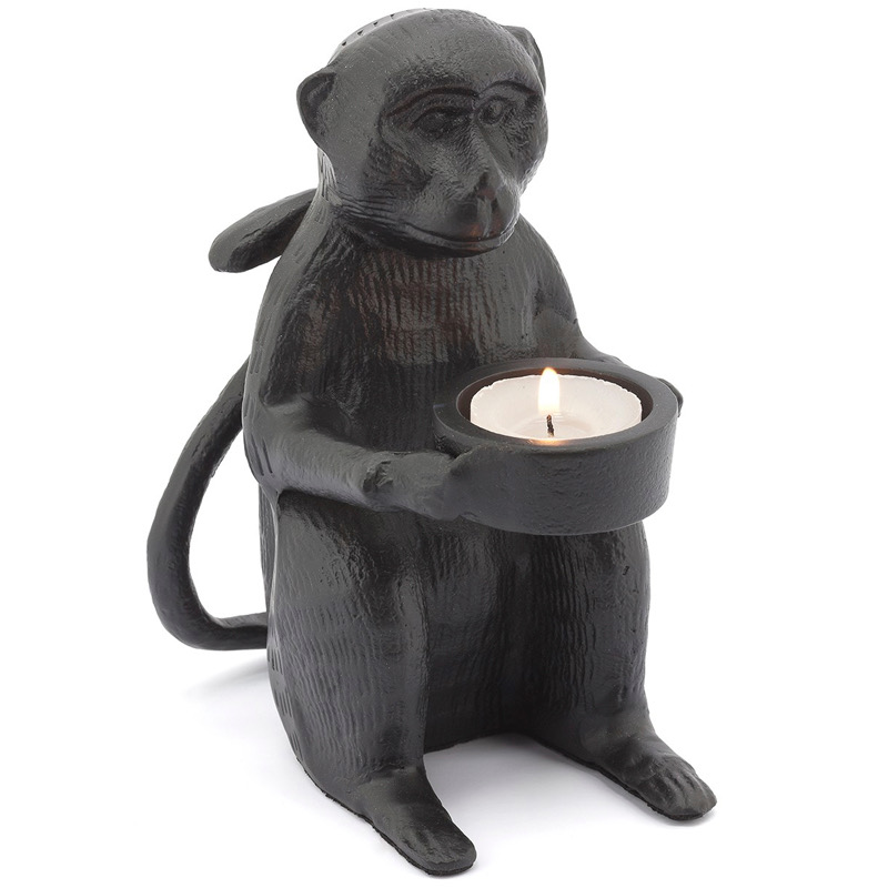 Подсвечник CANDLEHOLDER MONKEY ALLU Черный в Омске | Loft Concept 