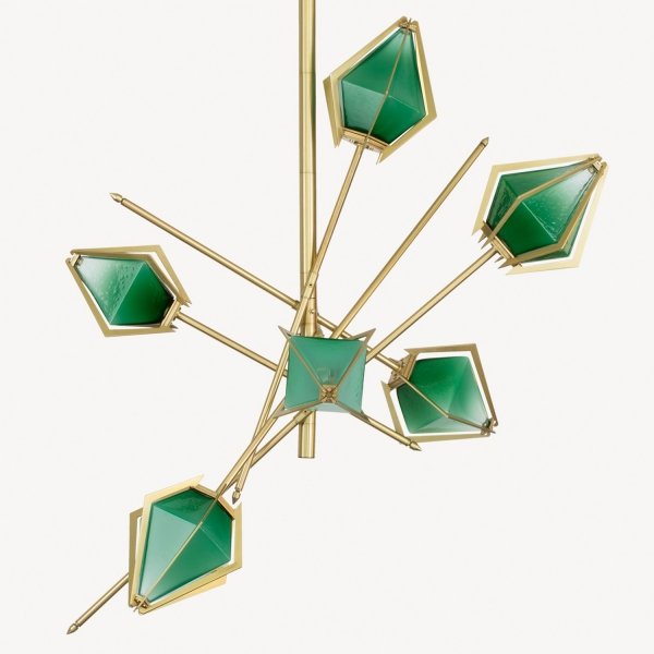 Люстра HARLOW Small Chandelier Gabriel Scott Латунь в Омске | Loft Concept 