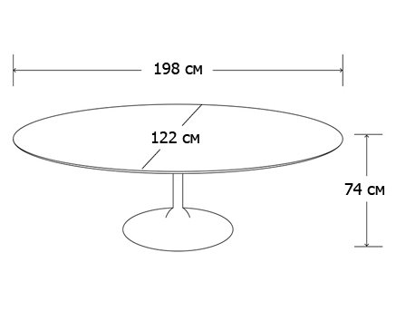 Стол Oval Tulip в Омске
