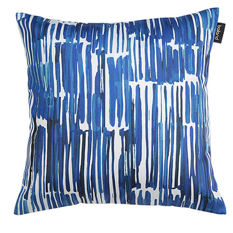 Подушка Pillow Indigo blue Синий Белый в Омске | Loft Concept 