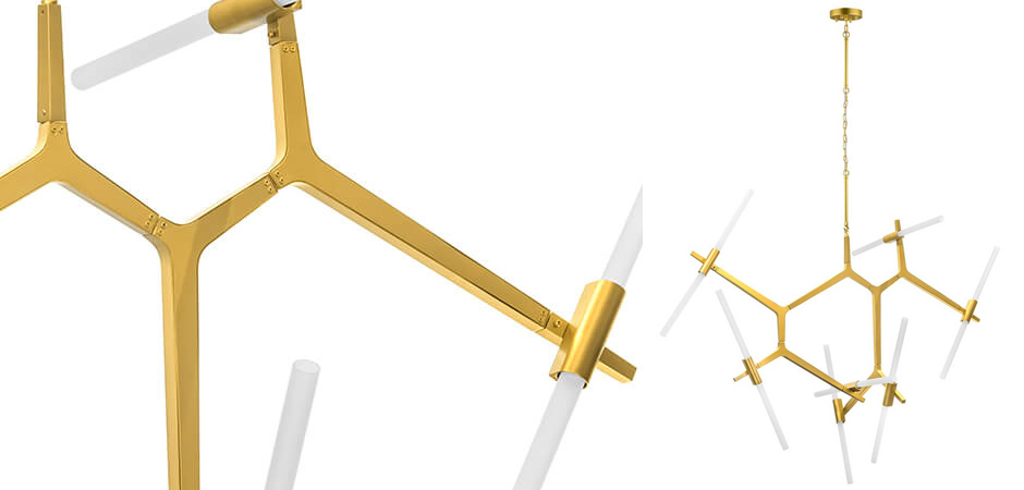 Люстра Agnes Chandelier Gold 14 Люстра Agnes Chandelier Gold 14 - Loft-Concept в Омске