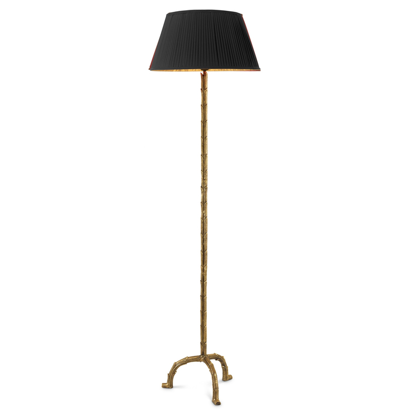 Торшер Eichholtz Floor Lamp Le Coultre Винтажная латунь Черный в Омске | Loft Concept 