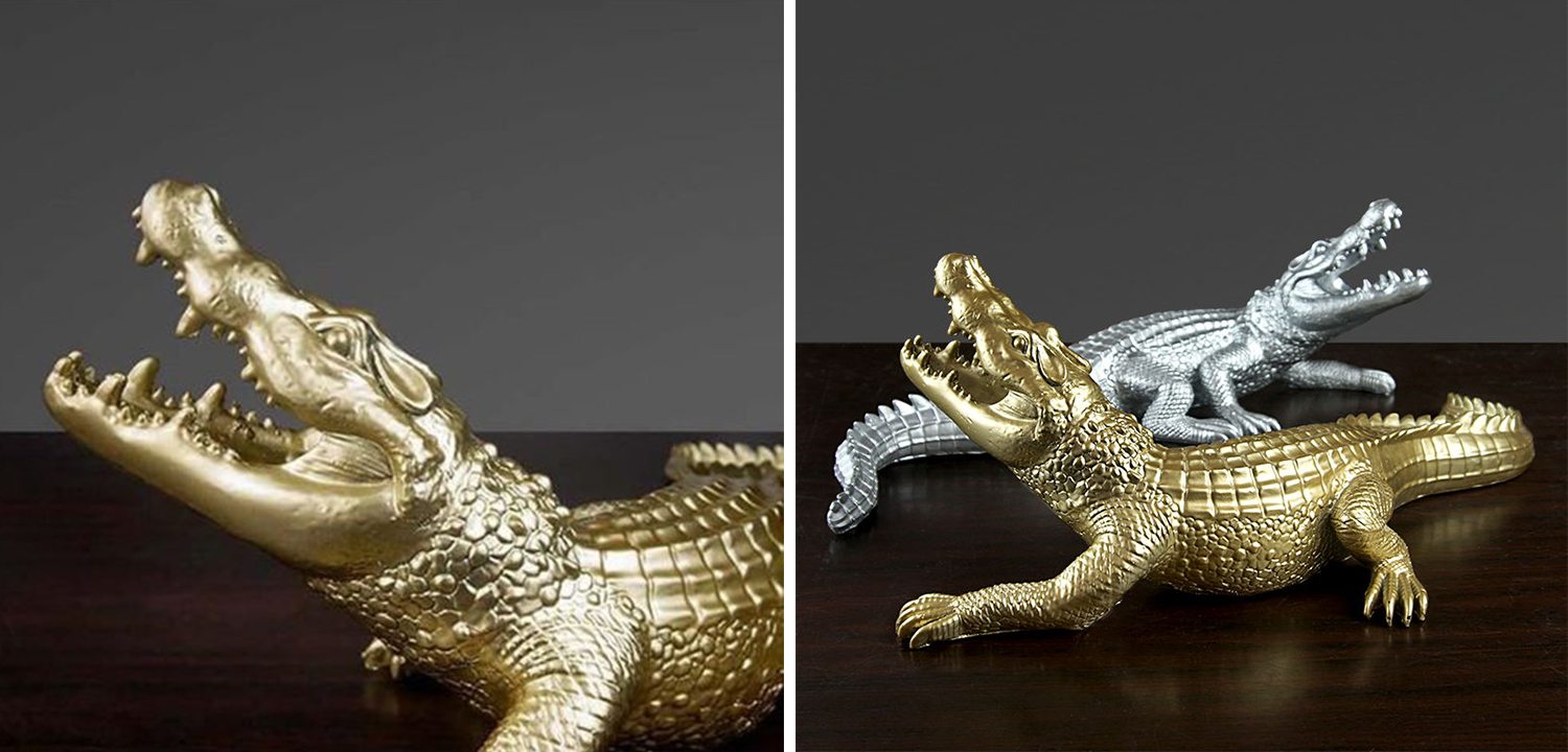 Статуэтка Crocodile Gold - фото