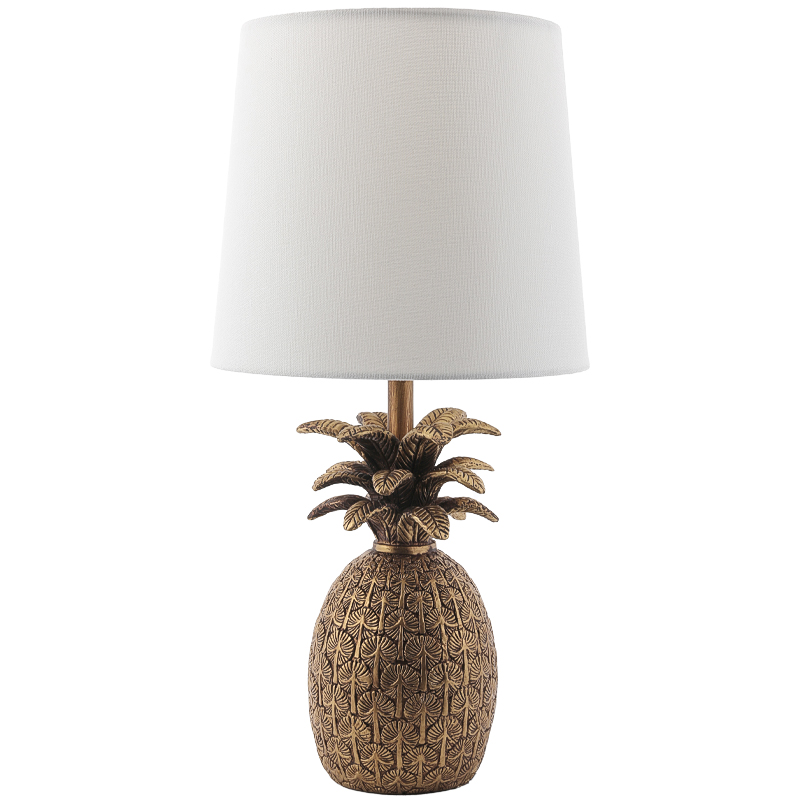 Настольная лампа Pineapple Table lamp Белый Золотой в Омске | Loft Concept 