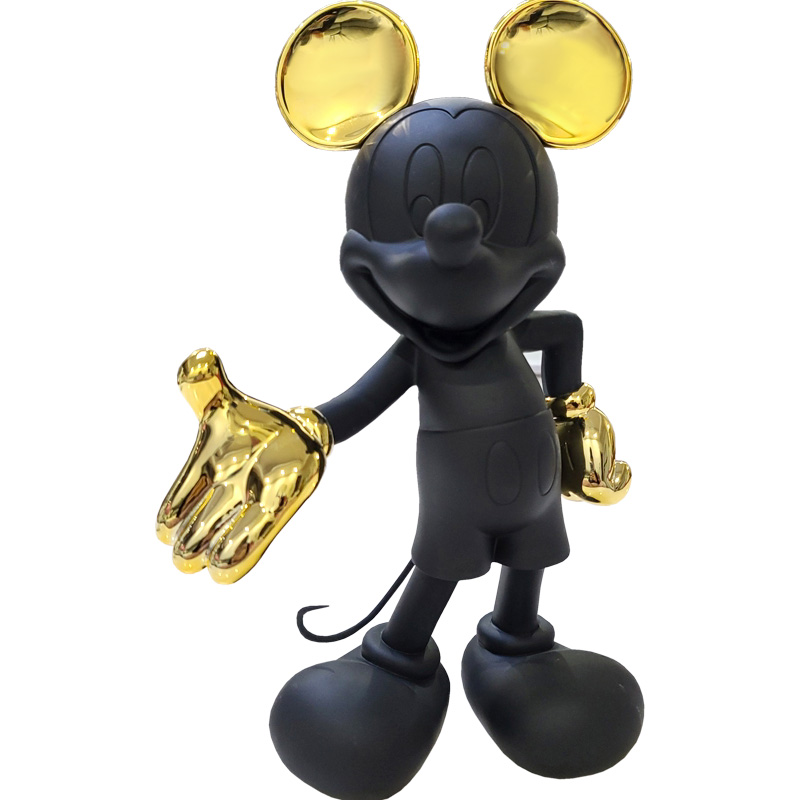 Статуэтка Mickey Mouse statuette black Черный Глянцевое золото в Омске | Loft Concept 