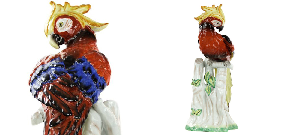 Статуэтка Porcelain Red Parrot Статуэтка Porcelain Red Parrot - Loft-Concept в Омске