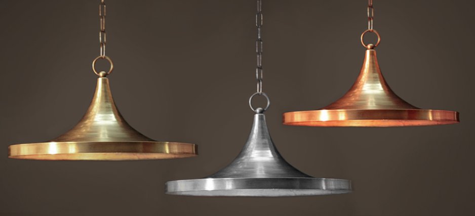 Подвесной светильник Copper Pendant Lamp Beat Light Wide Подвесной светильник Copper Pendant Lamp Beat Light Wide - Loft-Concept в Омске