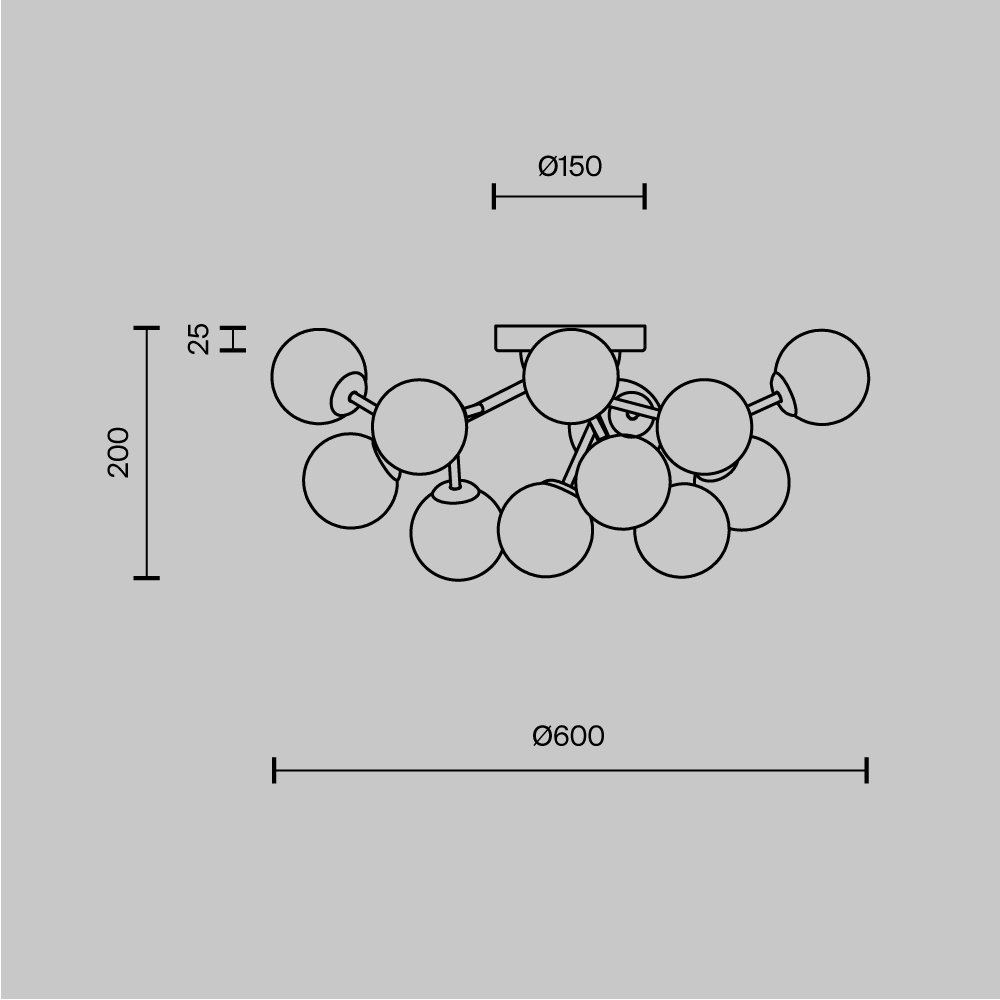 Потолочный светильник Dallas G9 в Омске