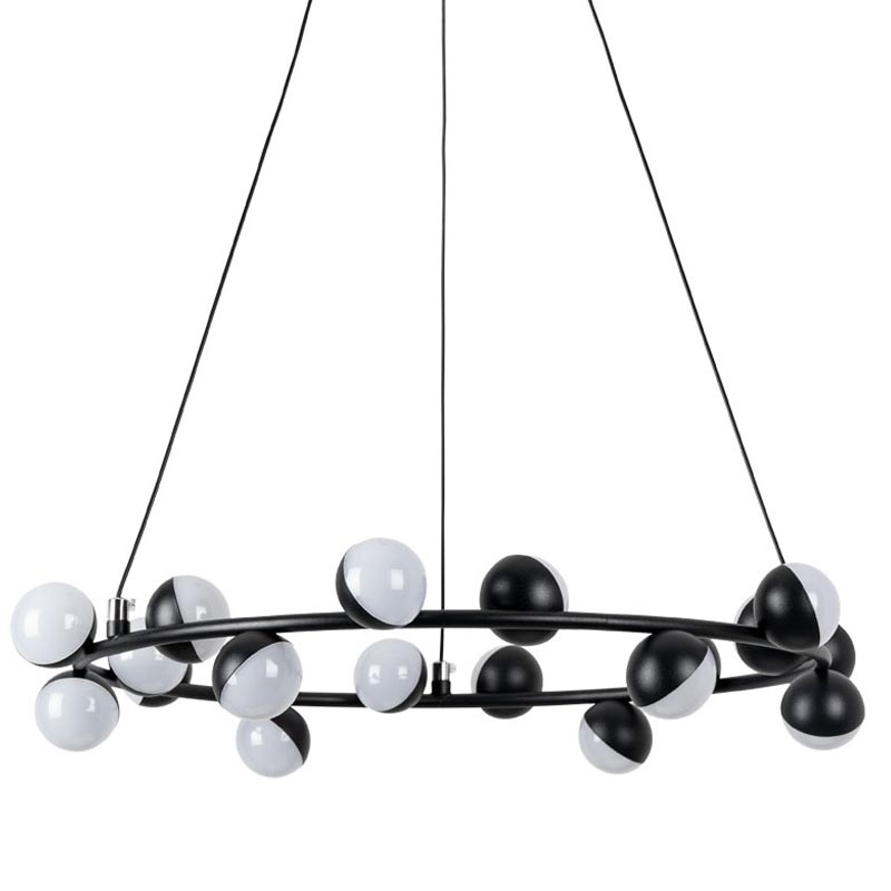 Люстра Vilelme Chandelier black 50 Черный в Омске | Loft Concept 