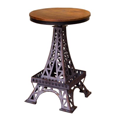 Барный стул Eiffel Tower Bar Stool Коричневый Черный в Омске | Loft Concept 