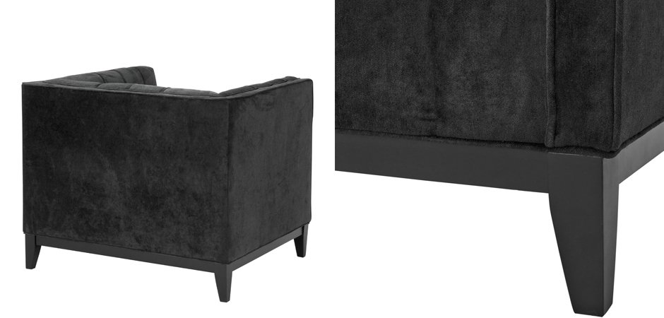 Кресло Eichholtz Chair Aldgate Black Кресло Eichholtz Chair Aldgate Black - Loft-Concept в Омске