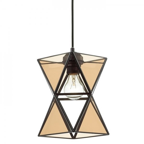 Подвесной светильник PolyPyramid Glass Pendant Cognac Янтарь (Amber) в Омске | Loft Concept 