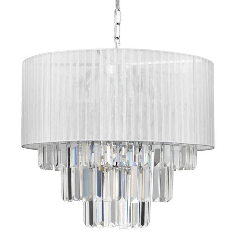 Люстра Laurella Chandelier Прозрачный (Transparent) Хром в Омске | Loft Concept 