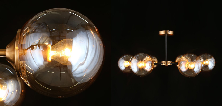 Потолочный светильник Smoky Sphere Champagne Потолочный светильник Smoky Sphere Champagne - Loft-Concept в Омске