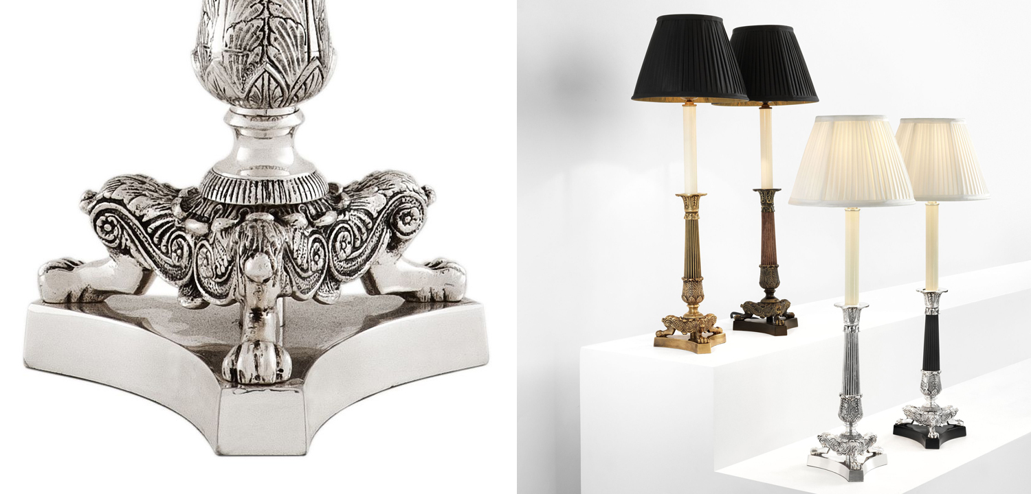 Настольная лампа Eichholtz Table Lamp Perignon Silver - фото