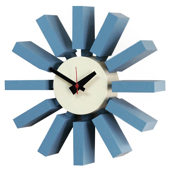 Часы George Nelson Block Clock Blue Голубой в Омске | Loft Concept 