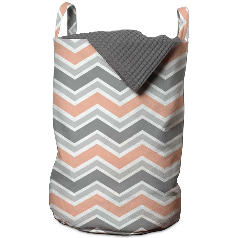 Корзина Gray Chevron Basket Мульти в Омске | Loft Concept 