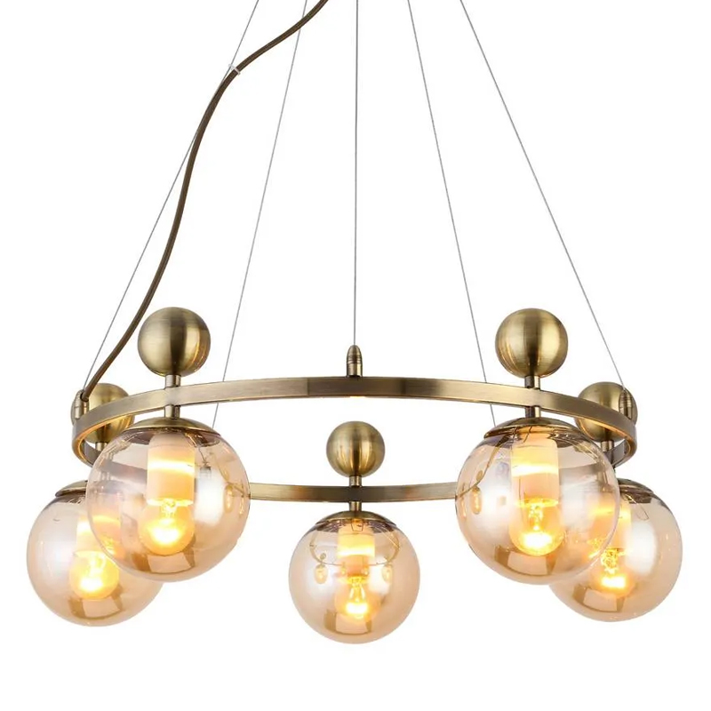 Люстра Demian Bronze Chandelier Бронза Люстра Demian Bronze Chandelier Бронза в Омске | Loft Concept
