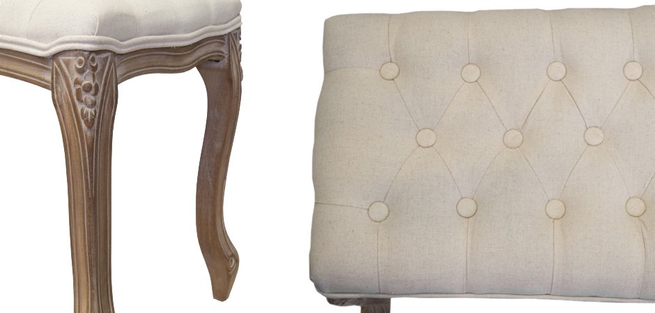 Банкетка French Provence Farmhouse Bench ivory Банкетка French Provence Farmhouse Bench ivory - Loft-Concept в Омске