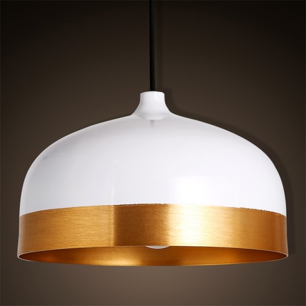 Подвесной светильник Cone Lux Pendant White Белый Глянцевое золото в Омске | Loft Concept 