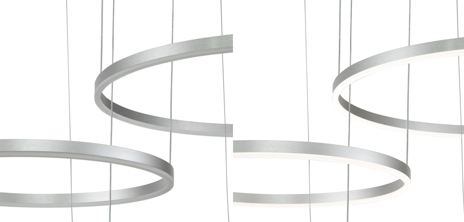 Подвесной светильник Neo Circles Triple Silver - Loft-Concept в Омске