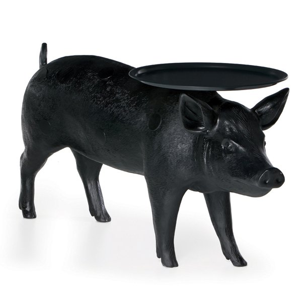 Кофейный стол Moooi Pig Table Черный матовый в Омске | Loft Concept 