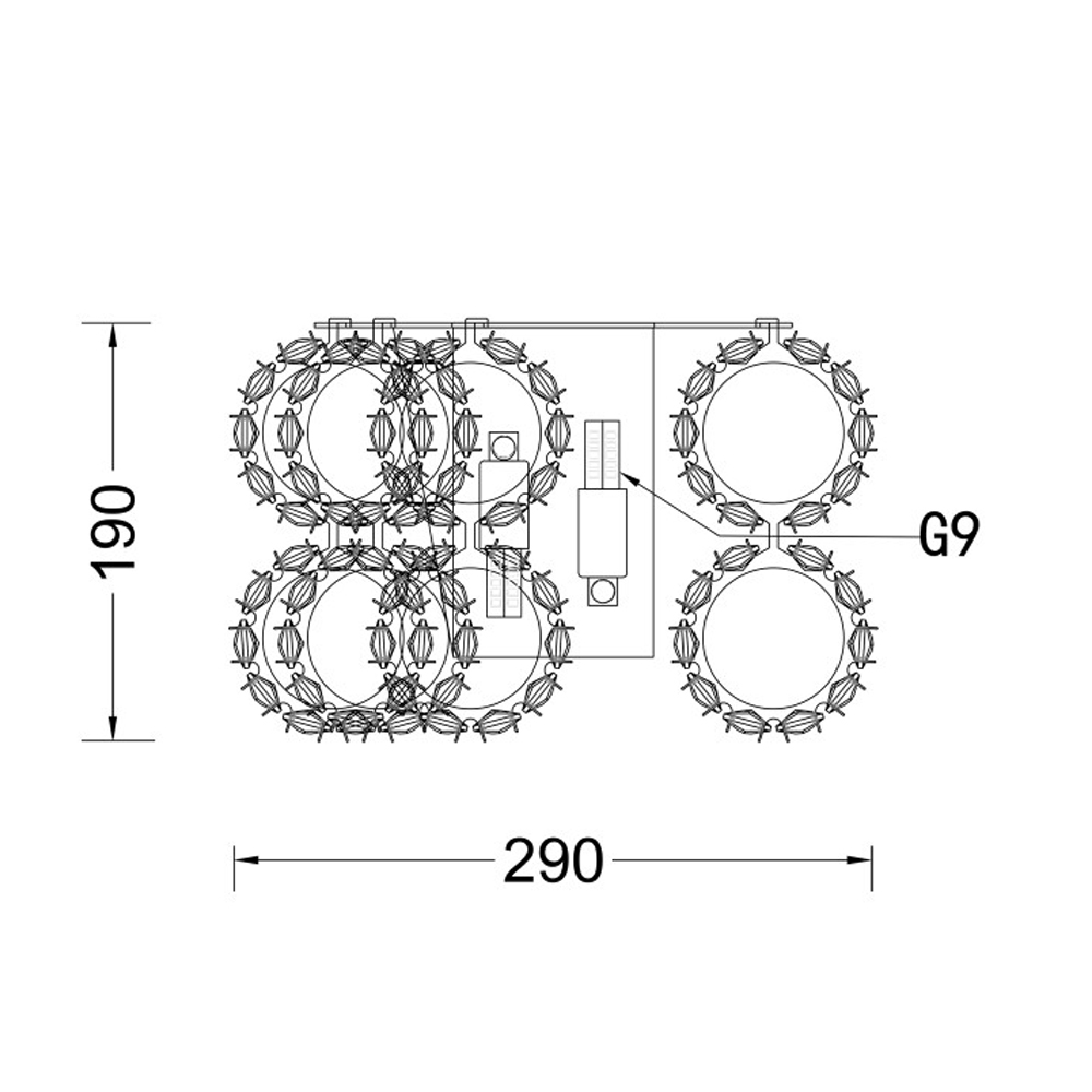 Бра с россыпью хрусталя Perfection of Diamonds Бра с россыпью хрусталя Perfection of Diamonds в Омске