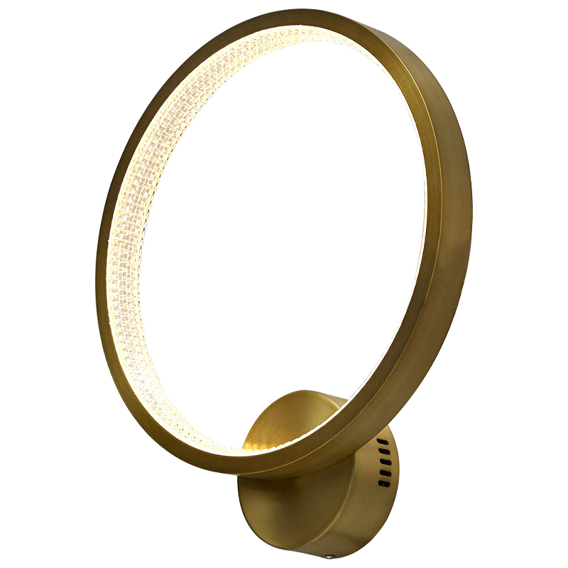 Бра Ring Light Gold Sconce Золотой в Омске | Loft Concept 