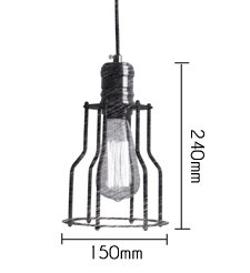 Подвесной светильник Loft Industrial Cage Filament Pendant в Омске