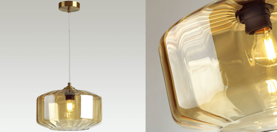 Подвесной светильник Multicolored Glass Amber Подвесной светильник Multicolored Glass Amber - Loft-Concept в Омске