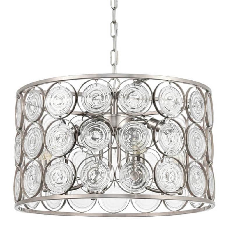 Люстра Edalina Chandelier nickel satin 50 Прозрачный (Transparent) Никель Сатин в Омске | Loft Concept 