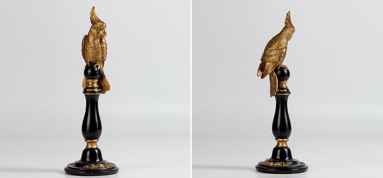 Статуэтка золотой попугай Parrot - фото №1