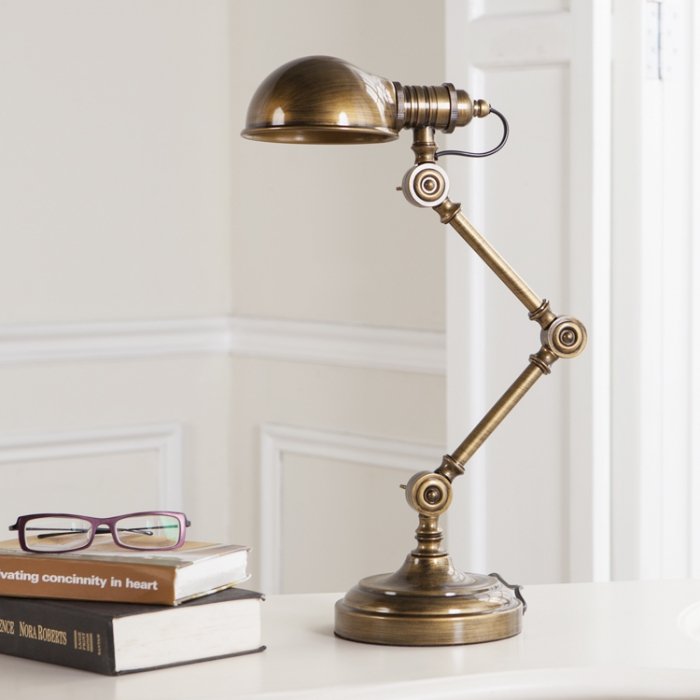 Настольная лампа Brass Steampunk Table Lamp Бронза в Омске | Loft Concept 