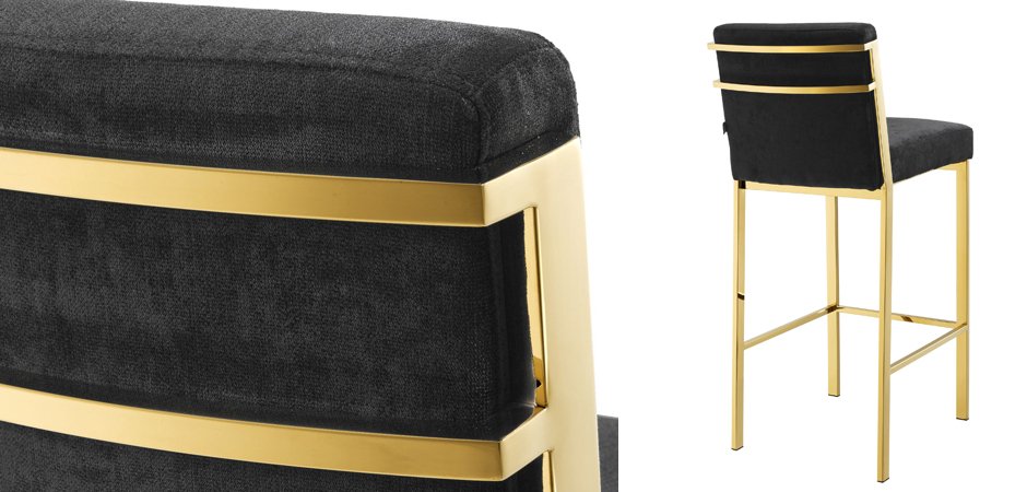 Барный стул Eichholtz Bar Stool Scott Gold Барный стул Eichholtz Bar Stool Scott Gold - Loft-Concept в Омске