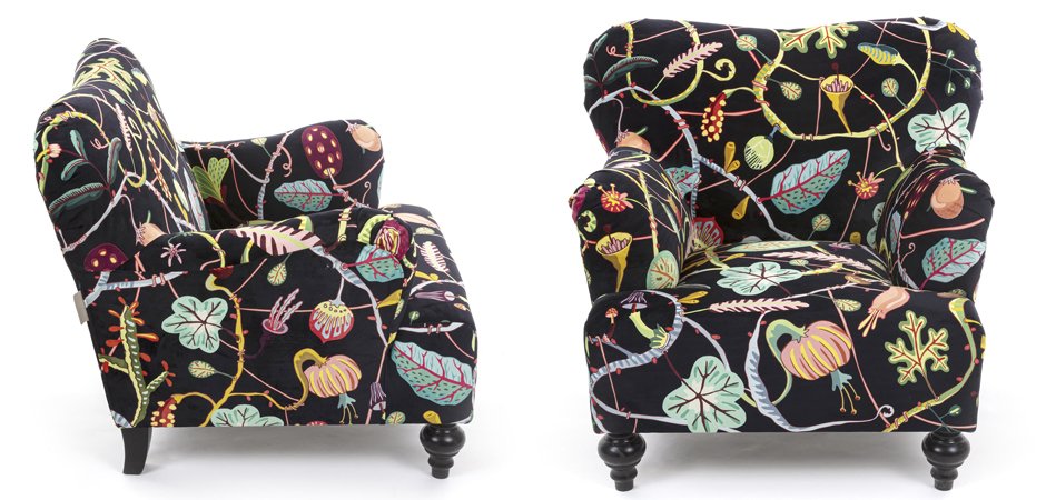 Кресло Seletti Armchair Botanical diva black Кресло Seletti Armchair Botanical diva black - Loft-Concept в Омске