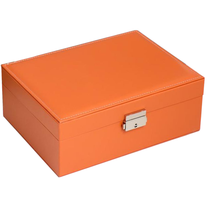 Шкатулка Auburn Jewerly Organizer Box orange Оранжевый в Омске | Loft Concept 