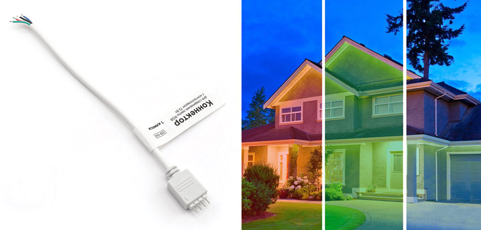 Комплект светодиодной влагозащищенной ленты 7,2W/m 30LED/m 3528SMD разноцветный 5M Комплект светодиодной влагозащищенной ленты 7,2W/m 30LED/m 3528SMD разноцветный 5M - Loft-Concept в Омске
