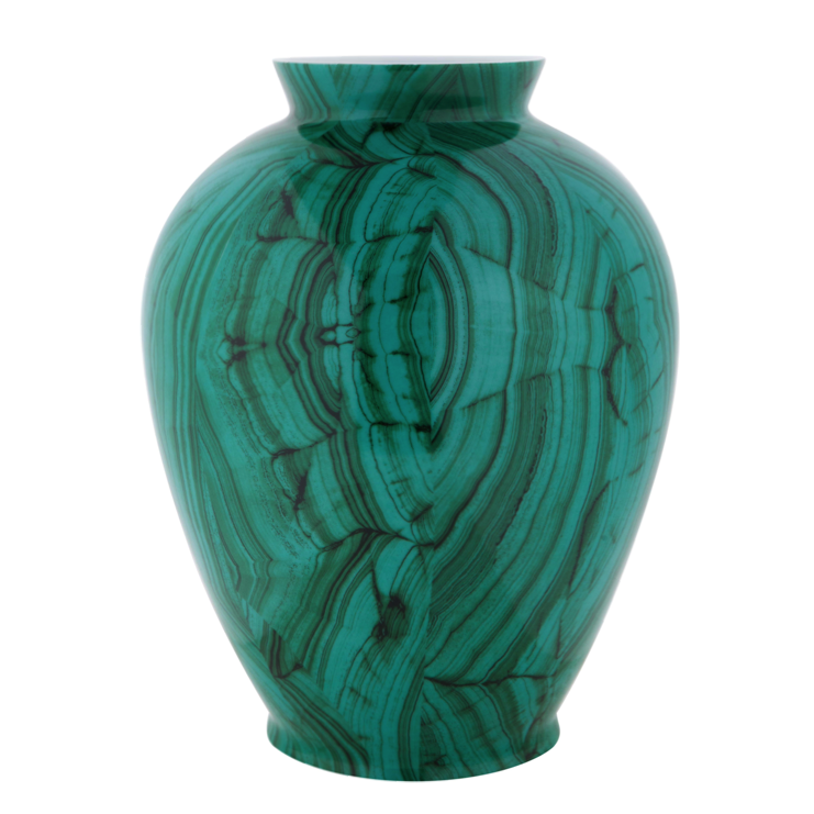 Ваза Malachite Vase barrel Малахит в Омске | Loft Concept 