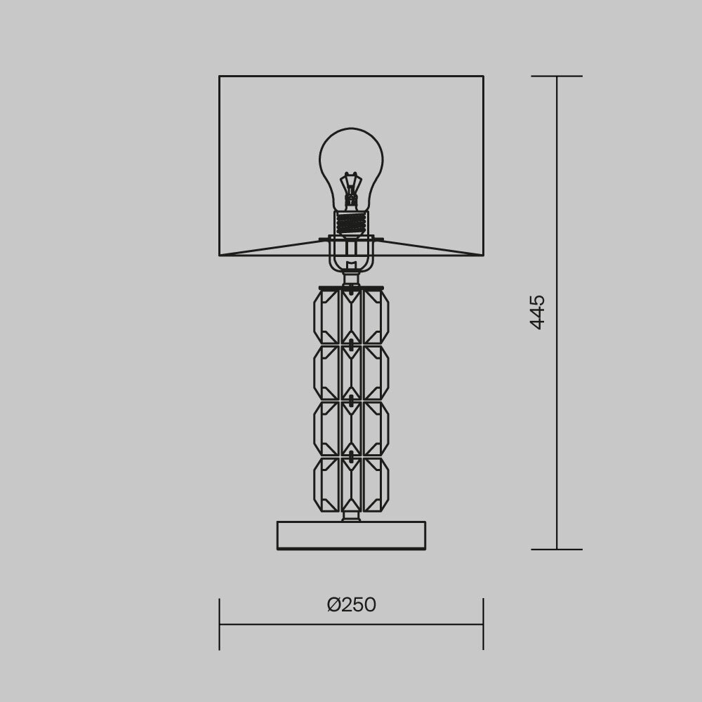 Настольная лампа Cut Stone Base в Омске