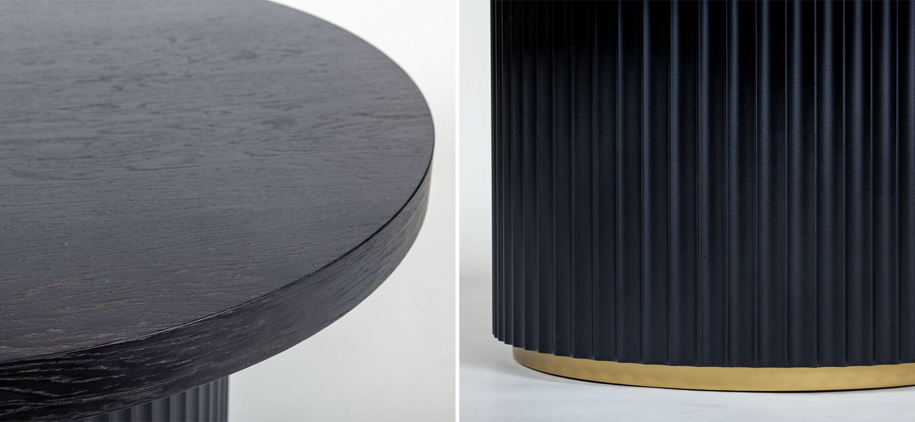 Кофейный столик Antique Order Черный Шпон дуба - фото