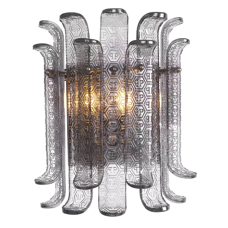 Бра Philipp Plein Wall Lamp Rodeo Drive Серый в Омске | Loft Concept 