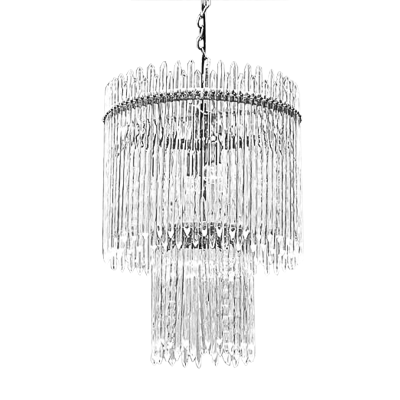 Люстра Icicles Chandeliers Хром Прозрачный в Омске | Loft Concept 