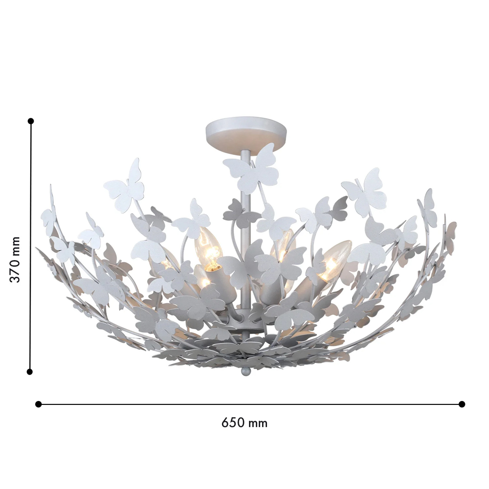 Потолочный светильник с абажуром оформленным в виде стаи бабочек Eternal Butterflies в Омске