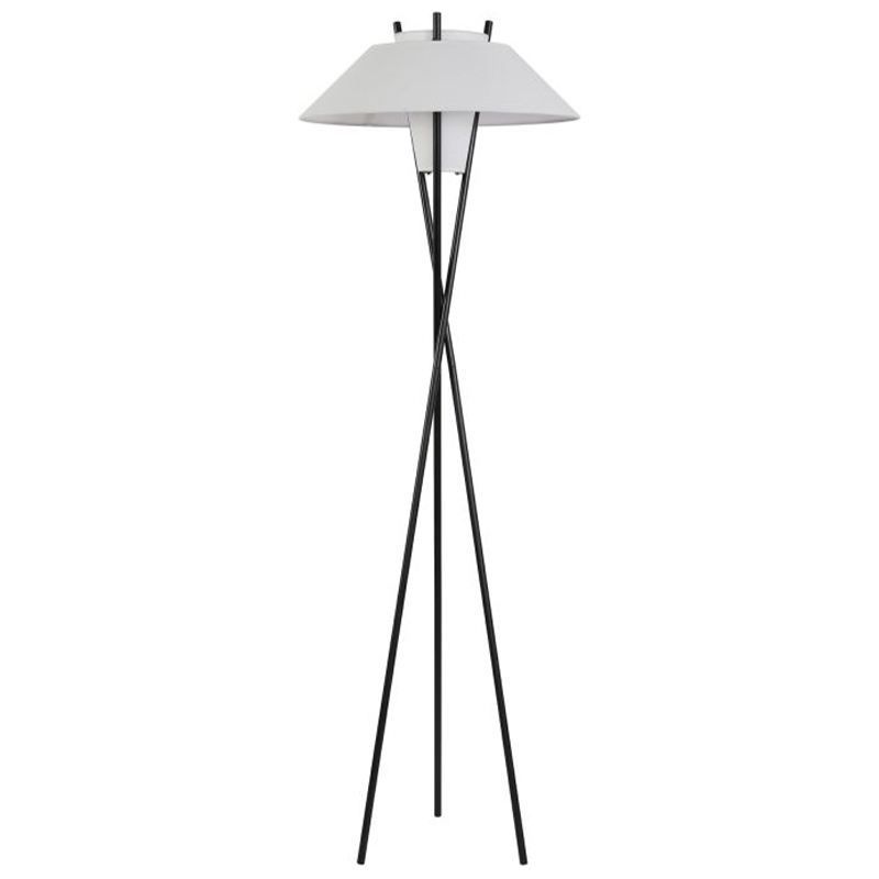 Торшер Chaney Floor Lamp Белый Черный в Омске | Loft Concept 