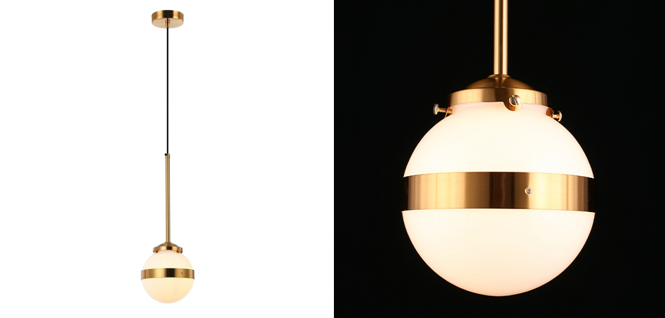 Подвесной светильник White Sphere Латунь Подвесной светильник White Sphere Латунь - Loft-Concept в Омске