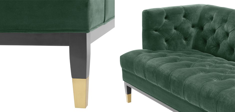 Диван Eichholtz Sofa Castelle dark green Диван Eichholtz Sofa Castelle dark green - Loft-Concept в Омске